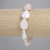Baroque Pearl Bracelet, Petrol Tint, Diameter 18.5-21x14.5mm+-, Length 18cm+- (Stretch)