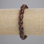 Bracelet Garnet Hessonite Tumbled, diameter 9-13x8-10mm+-, length 18cm+- stretch