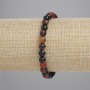 Agate Bracelet, smooth round beads, 6mm+/- diameter, 18cm+/- length, stretch
