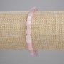 Morganite Bracelet, cube beads, 5mm+/- diameter, 18cm+/- length, stretch
