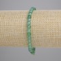 Green Agate Bracelet, Faceted Cube Beads, Diameter 4-5mm+/-, Length 18cm+/- Stretch