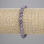 Iolite Bracelet, Smooth Round Beads, Diameter 6mm+/-, Length 18cm+/- Stretch