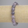 Iolite Bracelet, smooth round beads, 10mm+/- diameter, 18cm+/- length, stretch
