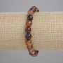 Clearance! Agate Bracelet Faceted Bead, Diameter 8mm+-, Length 18cm+- Stretch