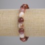 Agate Bracelet Faceted Bead, Diameter 9.5mm+-, Length 18cm+- Stretch