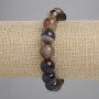 Agate Bracelet Smooth Bead, Diameter 12mm+-, Length 18cm+- Stretch