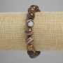 Agate Bracelet Smooth Bead, Diameter 10mm+-, Length 18cm+- Stretch