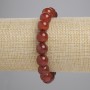 Carnelian Bracelet, smooth round beads, diameter 10mm+/-, length 18cm+/- stretch