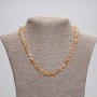 Citrine Necklace, faceted beads, diameter 7x6mm+/-, length 45cm+/- with clasp