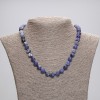 Sodalite Necklace, Smooth Round Beads, Diameter 8mm+-, Length 45cm+- with Clasp