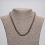 Smoky Quartz Necklace, Faceted Round Beads, Diameter 6mm+-, Length 45cm+- with Clasp
