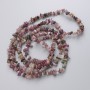 Tourmaline Beads, Natural Stone Chips on Fishing Line, Diameter 4.5-9x2-3.5mm+/-, Length 80cm+