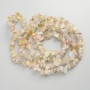 Citrine Beads, Natural Stone Chips on Fishing Line, Diameter 6-14x3-5mm+/-, Length 80cm+