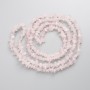 Rose Quartz Beads, Natural Stone Chips on Fishing Line, Diameter 4-8.5x3-4mm+/-, Length 80cm+
