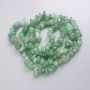 Jade Beads, Natural Stone Chips on Fishing Line, Diameter 8.5-14x3.5-7.5mm+/-, Length 80cm+