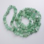 Jade Beads, Natural Stone Chips on Fishing Line, Diameter 7-12x3-5mm+/-, Length 80cm+