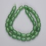 Jade Beads Barrel, diameter 10x8mm+/- on a thread, length 37cm+