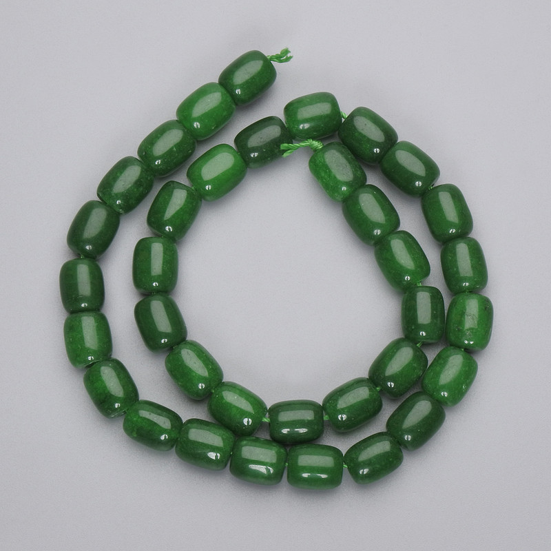 Chrysoprase Beads Barrel, diameter 10x8.5mm+/- on a thread, length 37cm+