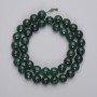 Jadeite Beads Faceted Round, diameter 9mm+/- on a thread, length 38cm+
