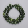 Jadeite Beads Smooth Round, diameter 10mm+/- on a thread, length 37cm+