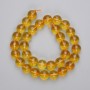 Citrine Beads, Pressed Smooth Round, Diameter 12mm+/- on a Thread, Length 37cm+