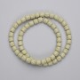 Volcanic Lava Beads, cylinder, diameter 6x6mm+/-, on a strand, length 38cm+