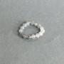Ring Labradorite faceted bead, diameter 4mm+- stretch