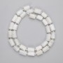Beads Adularia chip, diameter 9.5-10x6-6.5mm+- seed beads 3mm+-, length 40cm+- on a strand