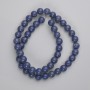 Beads Sponge Coral smooth round bead, diameter 8mm+-, length 39cm+- on fishing line