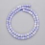 Agate Beads, Faceted Cube, Diameter 4x4mm+-, Length 38cm+- on a Strand