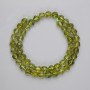 Chrysolite Beads, Faceted Polyhedron, Diameter 7-7.5x7-7.5mm+-, Length 36cm+- on a Strand