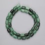 Emerald Beads, Barrel, Diameter 8.5-10x6mm+-, Length 39cm+- on a Strand