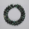 Emerald Beads, Smooth Round, Diameter 8.5mm+-, Length 39cm+- on a Strand