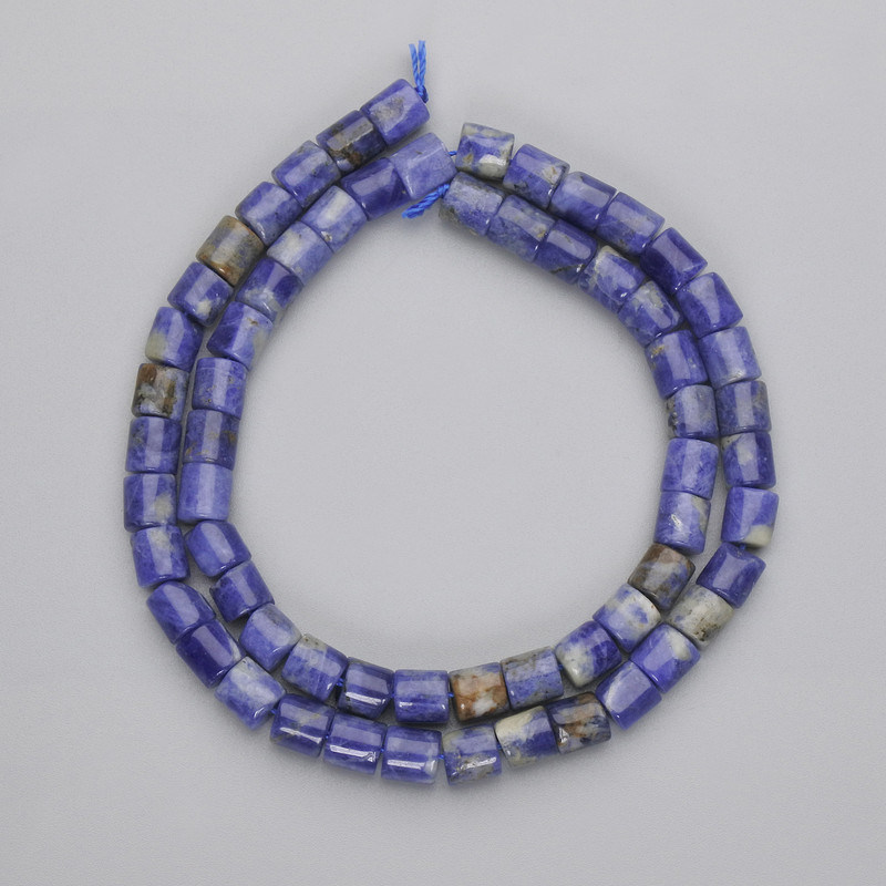 Sodalite Beads, Cylinder, Diameter 6x6mm+-, Length 38cm+- on a Strand
