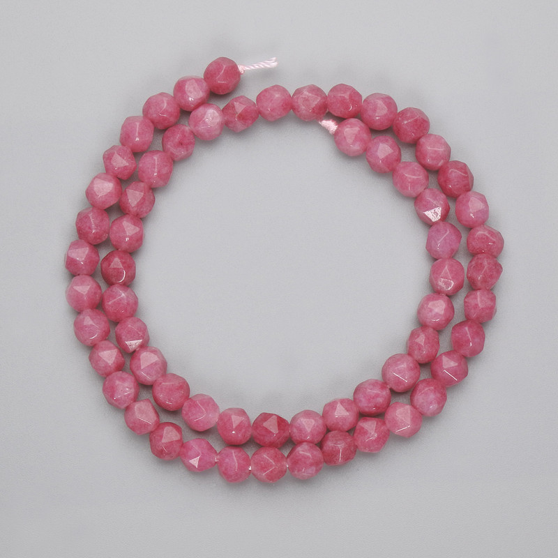 Tourmaline Multi-Faceted Beads, Diameter 6x5.5mm+-, Length 37cm+- on Thread