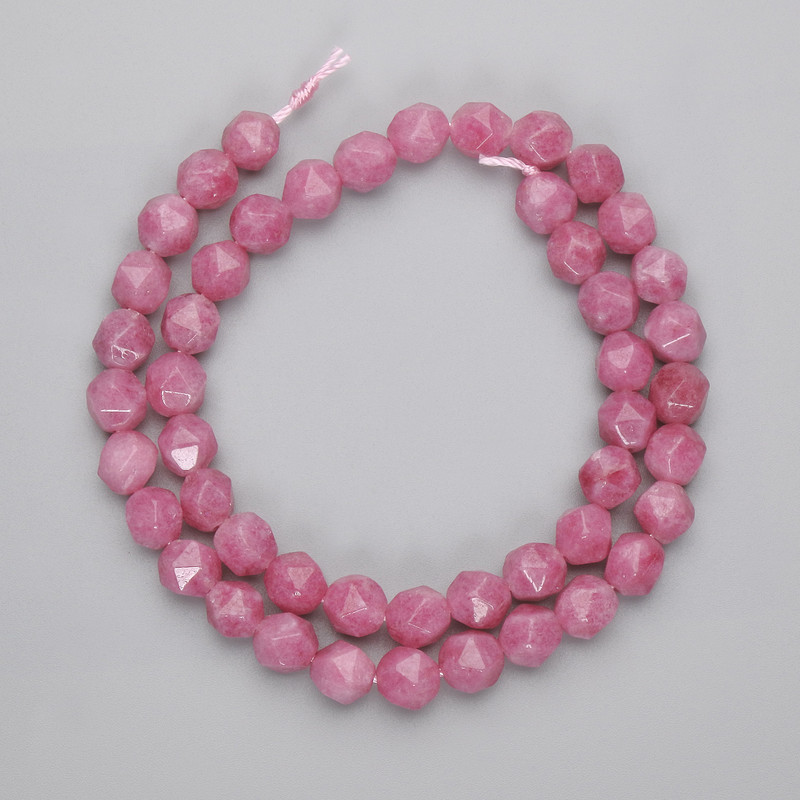 Tourmaline Multi-Faceted Beads, Diameter 7.5x6.5mm+-, Length 37cm+- on Thread