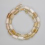 Citrine Chip Beads, Diameter 10.5-11x6-6.5mm+- Seed Beads 3mm+-, Length 39cm+- on Thread