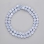 Aquamarine Multi-Faceted Beads, Diameter 6x5.5mm+-, Length 37cm+- on Thread