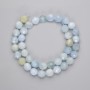 Morganite Beads faceted ball 9mm diameter, 38cm length on thread