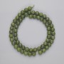 Jadeite Beads Smooth Round 6.5mm Diameter, 39cm Length on Thread