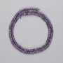 Amethyst Faceted Cube Beads, diameter 3x3mm+/-, length 37cm+/- on a strand