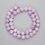 Kunzite Smooth Round Beads, diameter 10mm+/-, length 39cm+/- on a strand