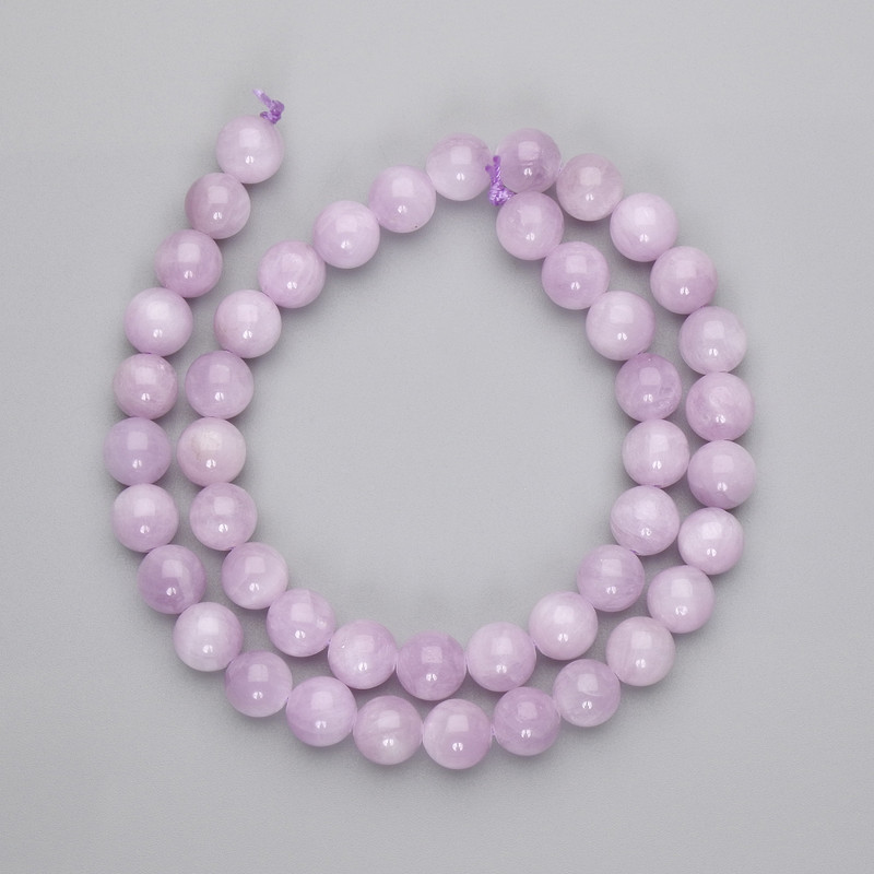 Kunzite Smooth Round Beads, diameter 8.5mm+/-, length 39cm+/- on a strand