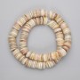Shell beads Scarabka rondelle, diameter 10x2mm±, length 38cm± on beading thread