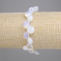 Moonstone Butterfly Tumble Bracelet, diameter 9-12x8-10mm+-, length 18cm+- stretch