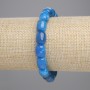 Apatite Barrel Bead Bracelet, diameter 11x9mm+-, length 18cm+- stretch