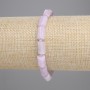 Kunzite Chip Bracelet, diameter 9-10x6mm+- with 3mm+- seed beads, length 18cm+- stretch