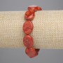Bracelet Sponge Coral oval, diameter 16x12mm+/- (stretch), length 18cm+