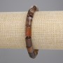 Agate Bracelet, Cylinder Beads, diameter 12x8mm+-, length 18cm+- stretch