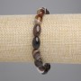 Agate Bracelet, Barrel Beads, diameter 12x8mm+-, length 18cm+- stretch